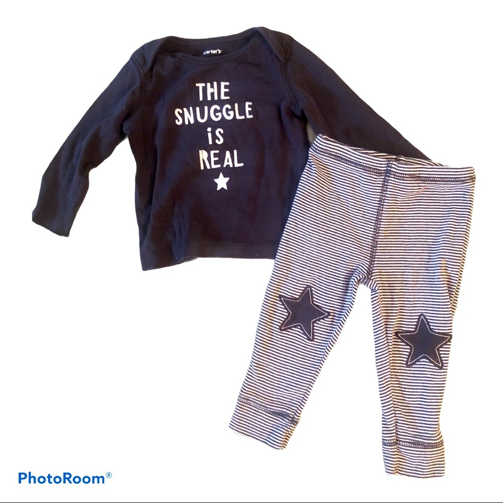 Carters Snuggle Is Real Outfit 9 Months